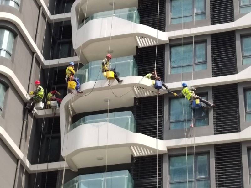 深圳外墙瓷砖清洗 蜘蛛人外墙保洁 南山外墙清洗